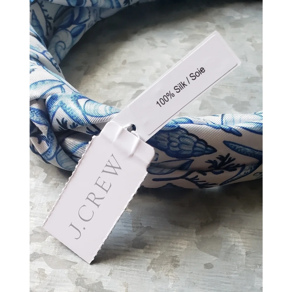 16. J.Crew Printed knot headband